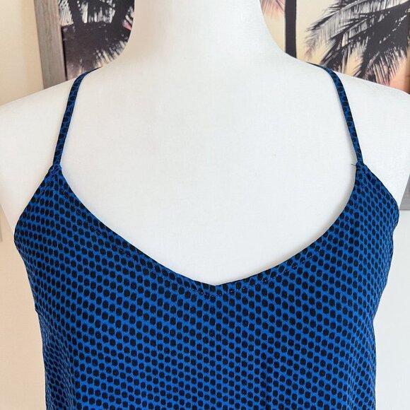 Women's Old Navy Tank | Spaghetti Strap | Blue | Dot Print | Small | Rayon - Picture 4 of 7